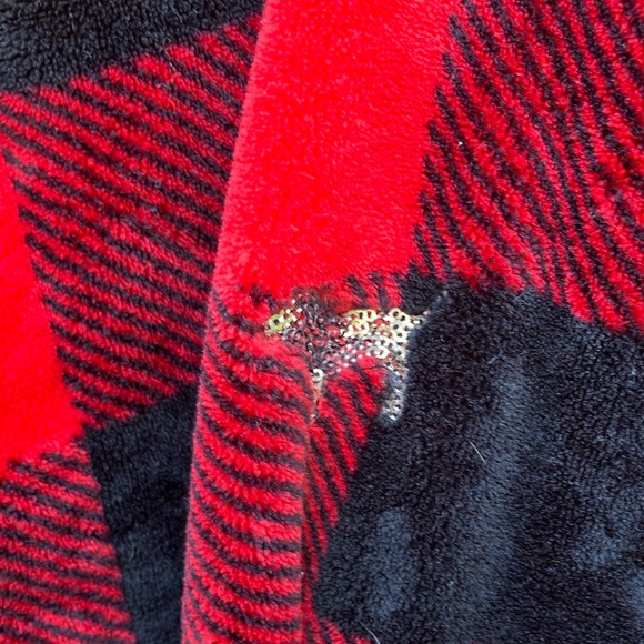PINK Victoria's Secret Red and Black Plaid Robe - Picture 3 of 6